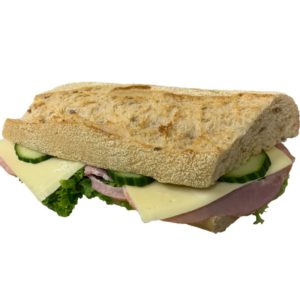 Sandwich med skinke og ost