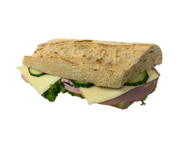 Sandwich med skinke og ost